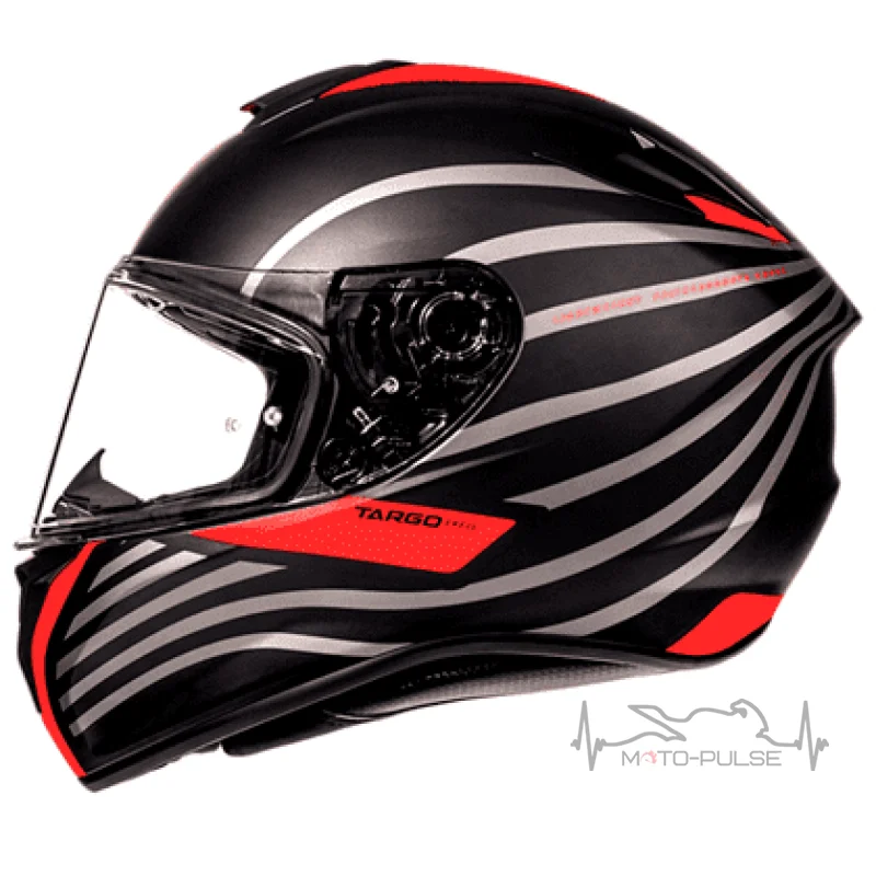  Мотошлем MT Targo Doppler Black/Red ( M)
