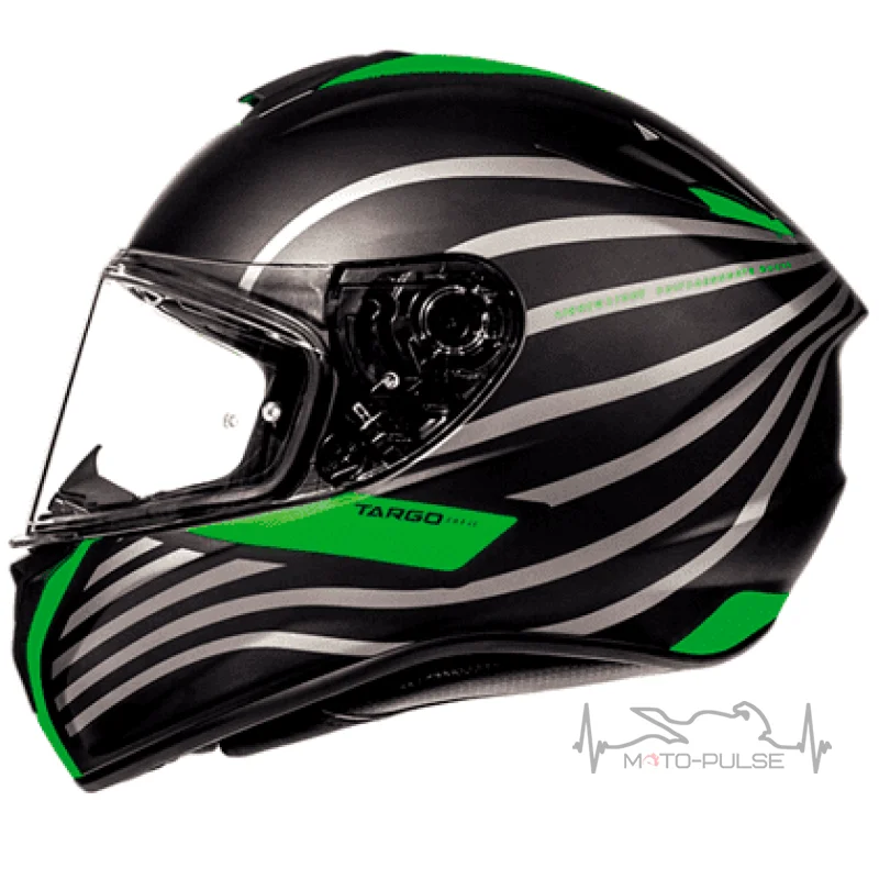  Мотошлем MT Targo Doppler Black/Green ( L)