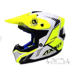 Мотошлем  AXXIS Wolf Racon C1 Matt Fluor Yellow Gray (L)
