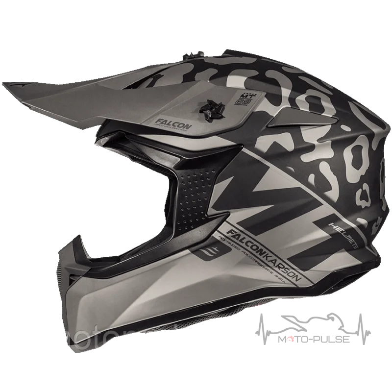 Мотошлем  MT Falcon Karson Gray (XXL)