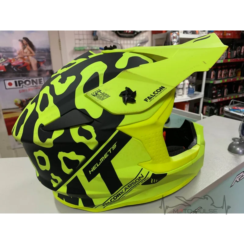 Мотошлем MT Falcon Karson Yellow (XXL)