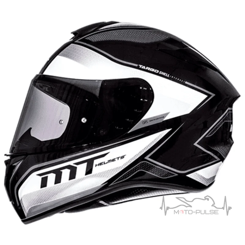 Мотошлем MT Targo Interact White/Black/Grey (Размер: S)
