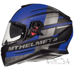 Мотошлем MT Thunder Pitlane Blue/Grey (Размер: XXL)