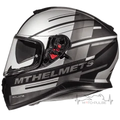 Мотошлем MT Thunder Pitlane Grey Mat (Размер: XS)