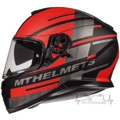 Мотошлем MT Thunder Pitlane Red/Grey (XXL) MM