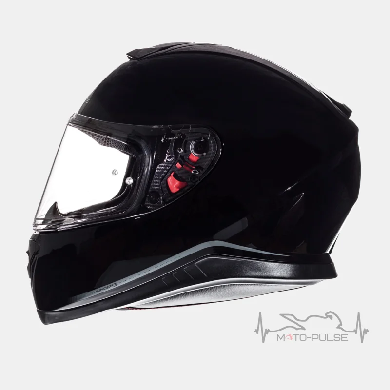 Мотошлем Интеграл MT Thunder Solid Black Gloss (Размер: XXL)
