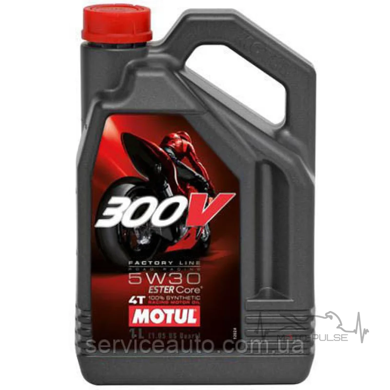 Моторное масло Motul 300V 4T FACTORY LINE SAE ROAD RACING 10W40 (4L)