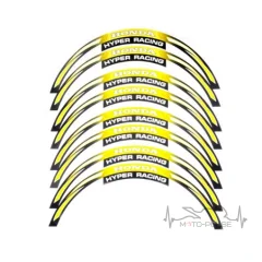 Наклейки на диск Honda желтый 17/18"