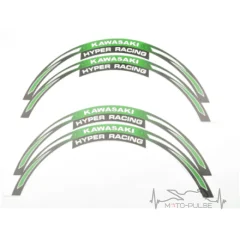 Наклейки на диск Kawasaki зеленый 17/18"