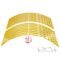 Наклейки на диск Suzuki желтый 17/18"