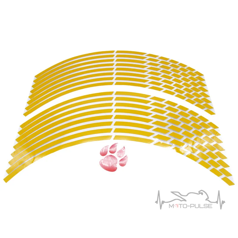 Наклейки на диск Suzuki желтый 17/18"