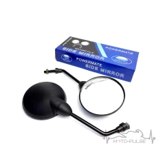 Зеркала POWERMATE M10 круглые черные 