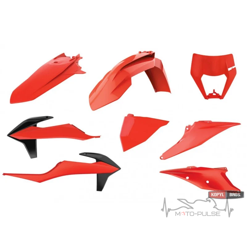 Комплект пластик Polisport ENDURO kit for KTM [Flo Orange] EXC/EXC-F (2017-2019)