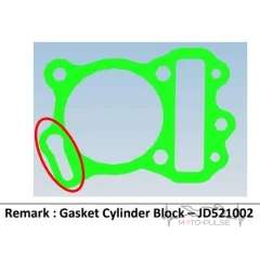 Прокладка под ЦПГ Bajaj NS125/BOXER  JD521002
