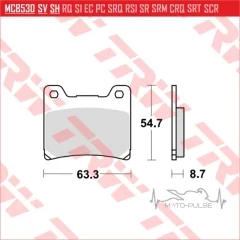 Колодки тормозные LUCAS MCB530