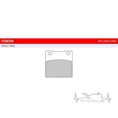 Тормозные колодки FE FDB338P