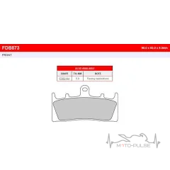 Тормозные колодки FE FDB873P