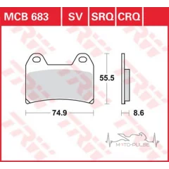 Тормозные колодки LUCAS MCB683