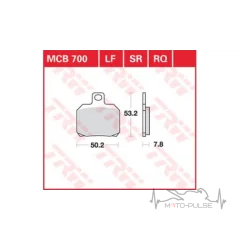 Тормозные колодки LUCAS MCB700