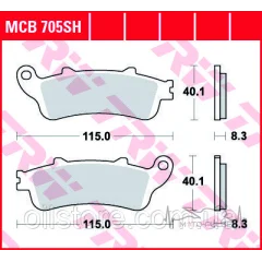 Тормозные колодки LUCAS MCB705SH Honda CBR CB VT VTR XL