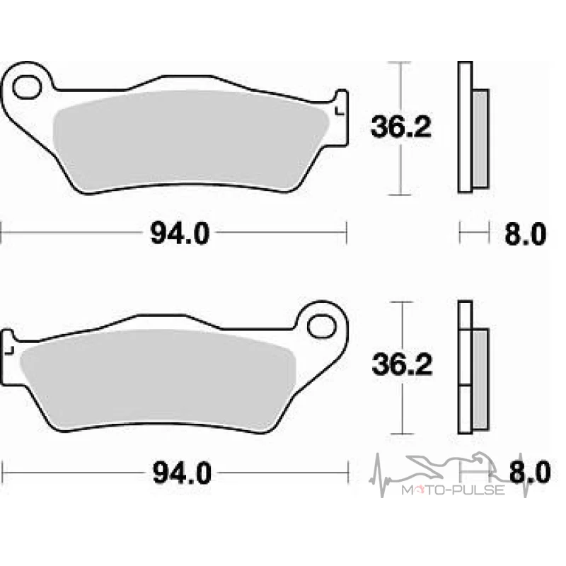 Колодки тормозные Braking BR 746CM44