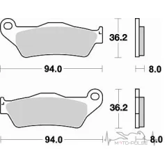 Колодки тормозные Braking BR 746CM44
