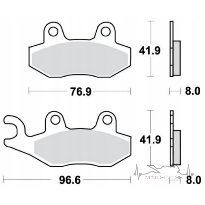 Колодки тормозные CLB 125
