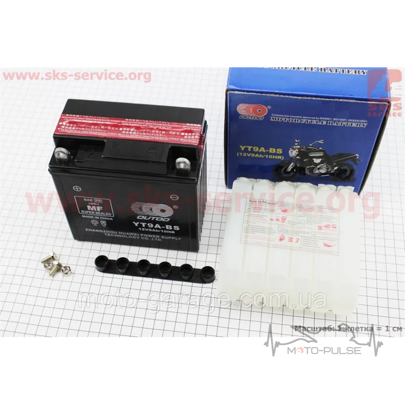 АКБ 9A YT9A-BS Mototech  135*75*137