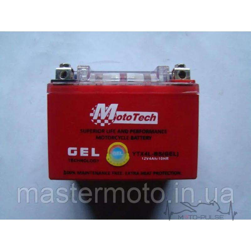 Аккумулятор Mototech 4A UTX4L-BS