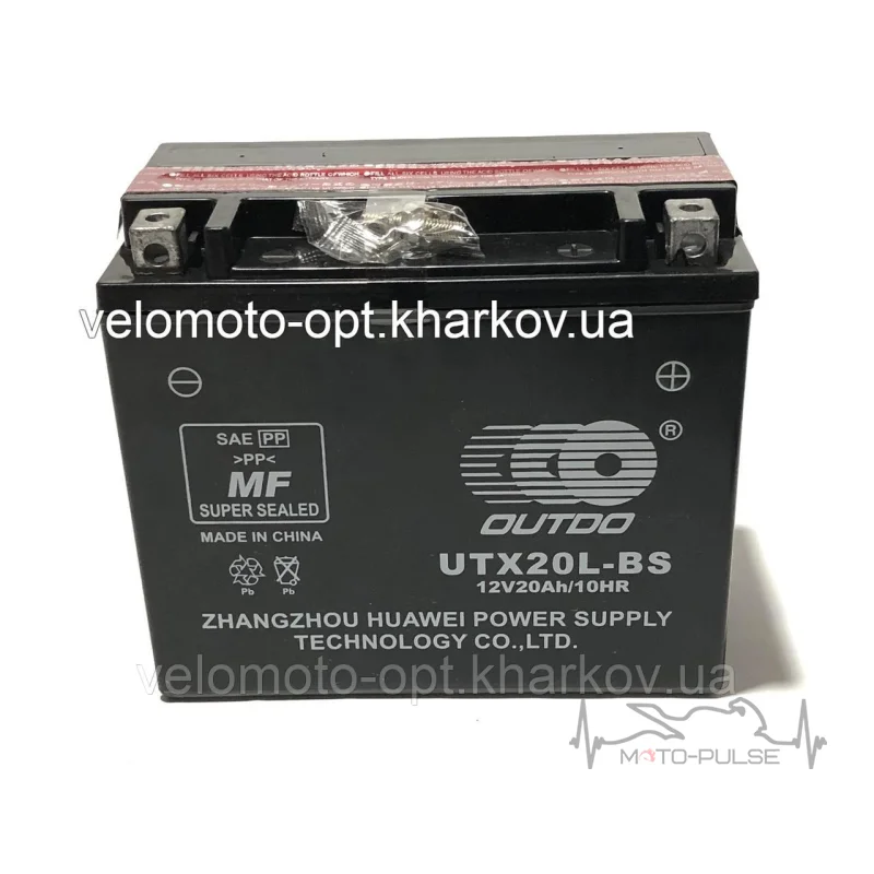 Аккумулятор UTDO 18A UTX20L-BS 
