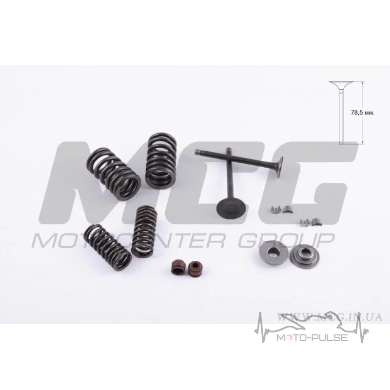 Клапана (пара, в сборе)   4T CB125   (L-76 mm)