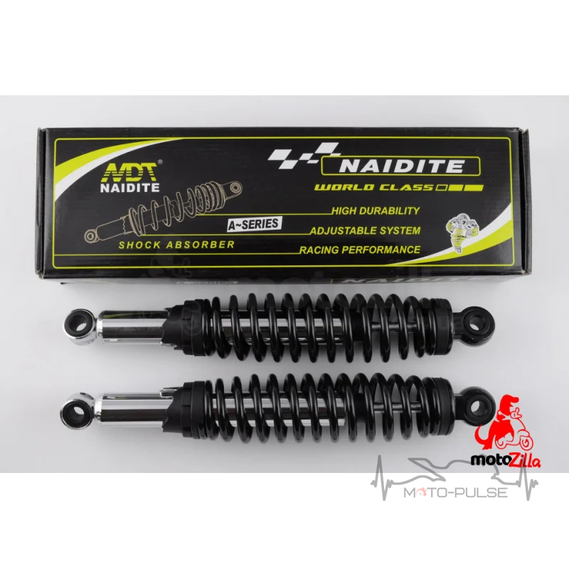  Амортизаторы задние 340mm, регулируемые, черный  "NAIDITE"