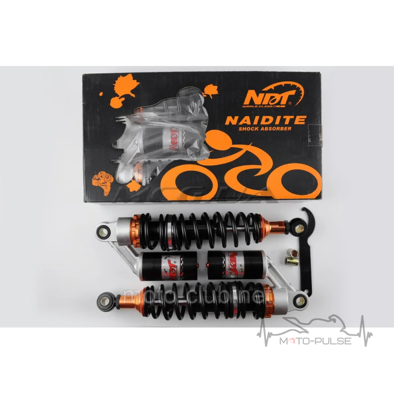 Амортизаторы (пара) Delta 330mm газомаслянные (черные) NDT