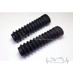 Гофры передней вилки (пара)  L-200mm  (черные) MZK