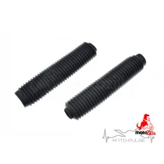 Гофры передней вилки (пара)  L-325mm, d-40mm, D-55mm (черные) MZK