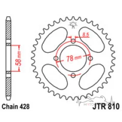 Звезда задняя 428*48  диаметр 58mm меж 78 mm JT JTR810.48