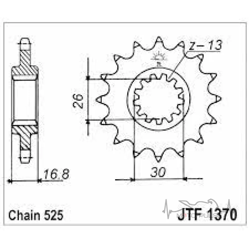 Звезда передняя 520*15 Sunstar 3A215 Kawasaki Z750/Z800 (JTF1538.15)