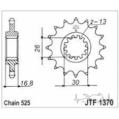 Звезда передняя 520*15 Sunstar 3A215 Kawasaki Z750/Z800 (JTF1538.15)