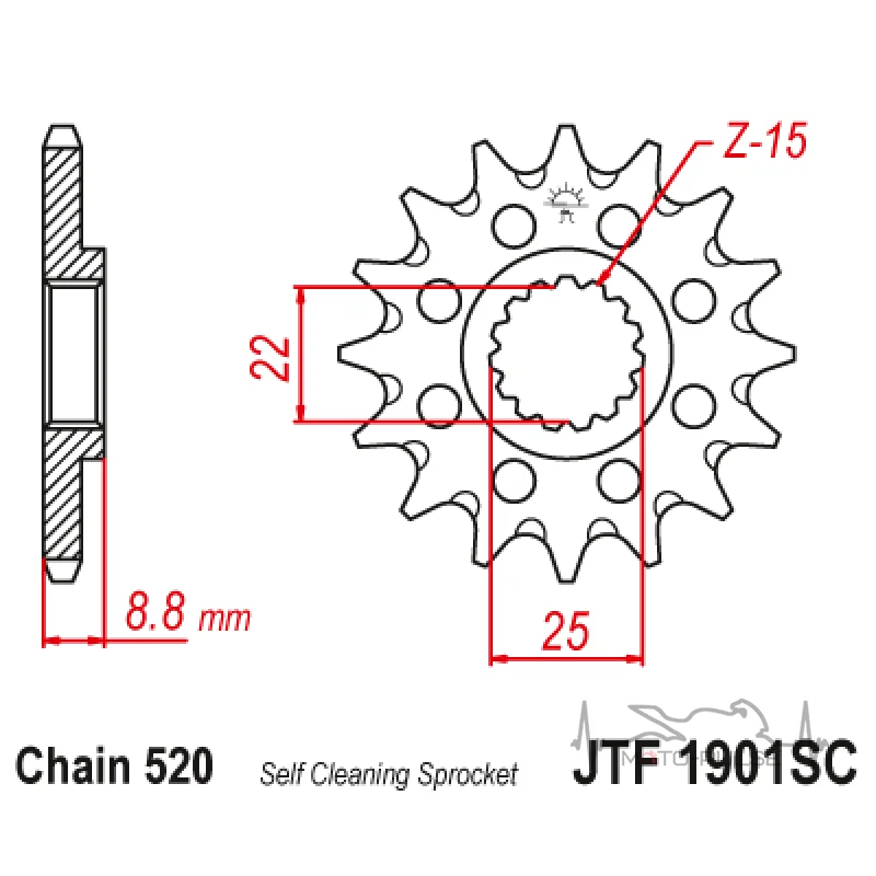Звезда передняя JTF1901.15SC