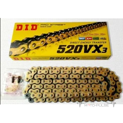 Цепь 520-118 DID 520VX3 G&amp;B - 118ZB