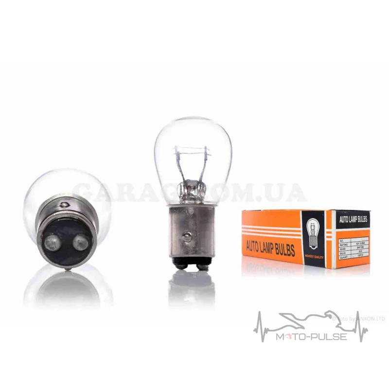  Лампа стопа  S25  12V 21/5W  белая 