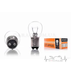  Лампа стопа  S25  12V 21/5W  белая 