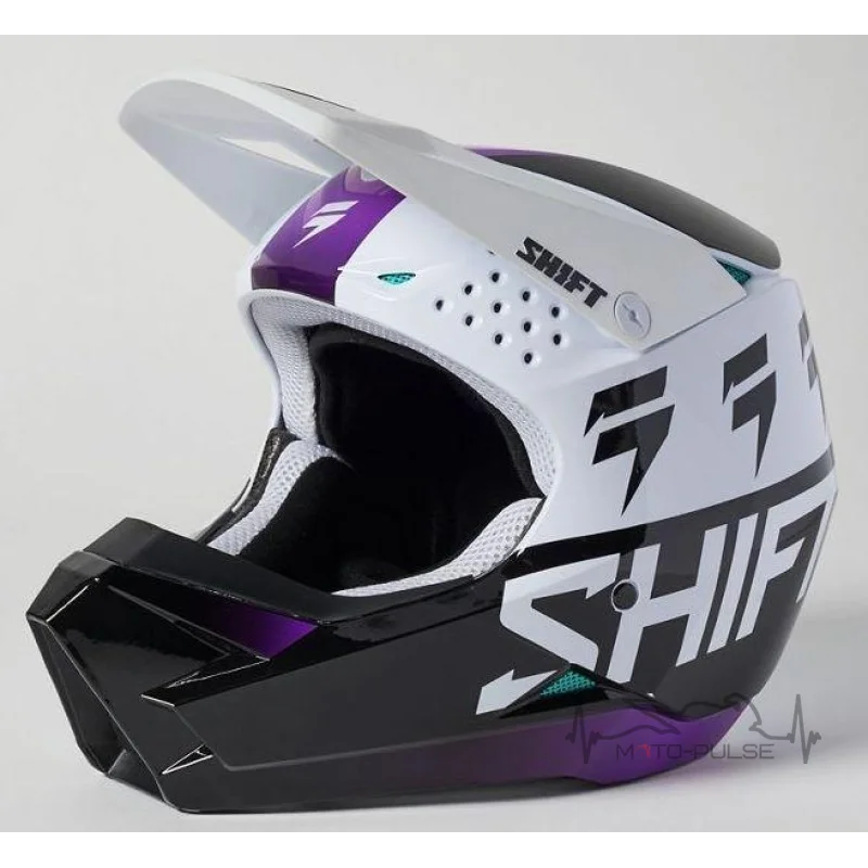 Мотошлем детский SHIFT YOUTH WHITE LABEL UV HELMET [Black]	