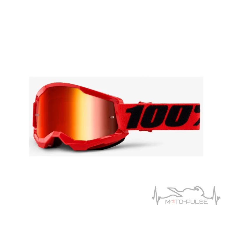 Очки кроссовые  100% STRATA Goggle Furnace - Mirror Red Lens