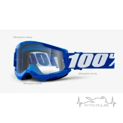 Очки кроссовые 100%  STRATA 2  Blue - Clear Lens