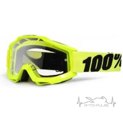 Очки кроссовые 100% STRATA Салатовый - Dark Lens 