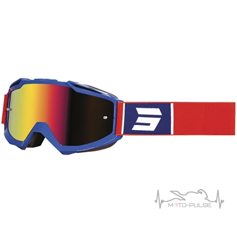 Очки кроссовые Shot Racing Assault Fashion Navy Red
