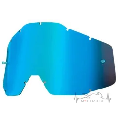 Линза 100% RACECRAFT/ACCURI/STRATA Replacement Lens Blue Mirror/Blue Anti-Fog