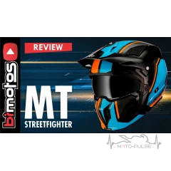 Мотошлем  MT Streetfighter SV Twin Black/Blue/Orange (M) 