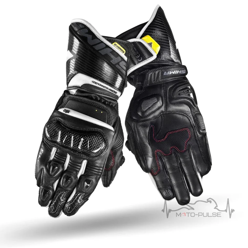 Мотоперчатки кожанные Shima RS-2 Black\ White (M)